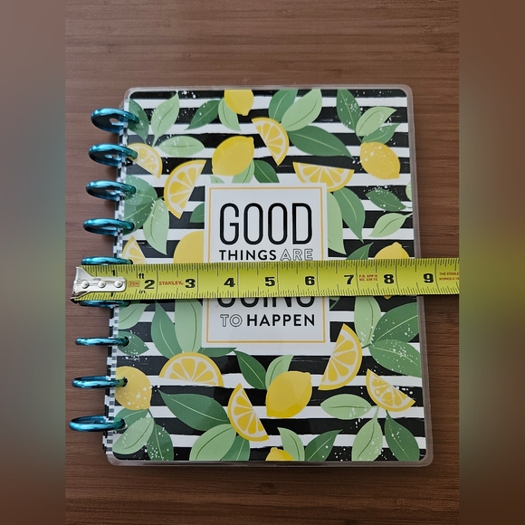 Happy Planner Notebook Standard Size + Metal Discs & 2 Folders | Lined & DotGrid - Picture 2 of 10